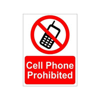 Cell Phone Prohibited Sign board For Walls And Doors