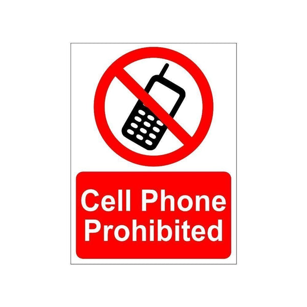 Cell Phone Prohibited Sign board For Walls And Doors