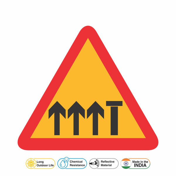 Reflective Traffic Diversion on other Carriageway Cautionary Warning Sign Board