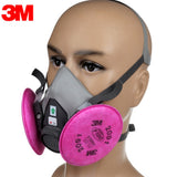 3M Half Face piece Reusable Respirator 6200/07025(AAD), Respiratory Protection, Medium Combo with 2091 Filter