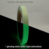 Waterproof, Photo-luminescent Glow in the Dark Safety Green Tape Multipurpose radium 24mmx50ft