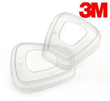 3M Half Face piece Reusable Respirator 6200 Respiratory Protection, M with 6003 Cartridge (1 Set) +5N11 N95 Filter pads (10 pcs) + 501 Retainer