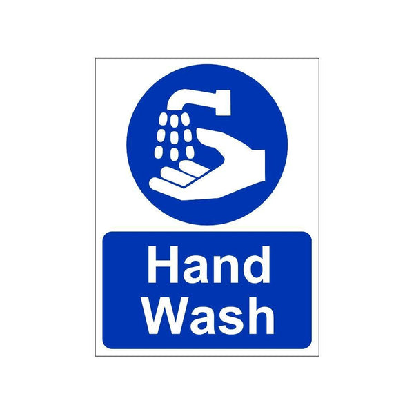 Hand Wash Sign Board for Walls and Doors, 200 x 150 mm