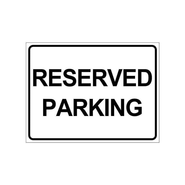 clickforsign reserved Parking sign board for walls and doors(300 x 225 mm)