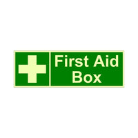 Glow In the Dark Emergency First Aid signboard Pack of 2