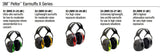3M Peltor X5A X-Series Over-the-Head Earmuffs, Black, Pack of 1 , Hearing Protection