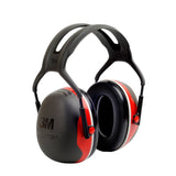 3M Peltor X3A Over-the-Head Earmuffs, Red and Black , Hearing Protection