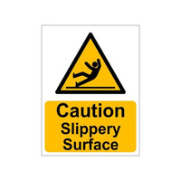 Caution Slippery Surface Sign Board