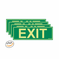 Glow in The Dark Emergency Exit Sign