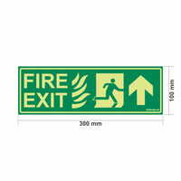 Glow in The Dark Emergency Exit Sign up Arrow