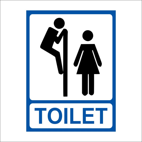 Funny Toilet/Washroom Sign Board (200 x 150 mm)