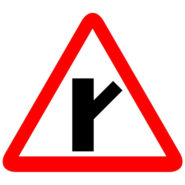 Reflective Y Intersection-RHS Traffic Cautionary Warning Sign Board