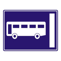 Reflective Bus Lane Informatory Traffic Sign Board
