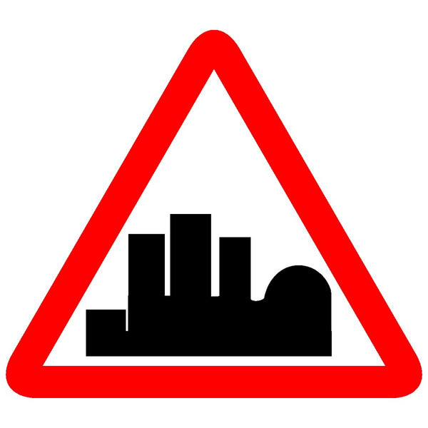 Reflective Built Up Area Traffic Cautionary Warning Sign Board
