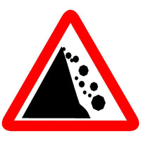 Reflective Falling Rocks Traffic Cautionary Warning Sign Board