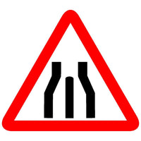 Reflective End of Dual Carriageway Traffic Cautionary Warning Sign Board