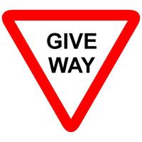Reflective Give Way Traffic Mandatory Sign Board