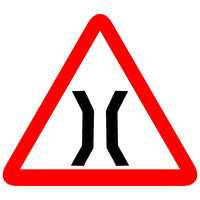 Reflective Narrow Bridge Ahead Traffic Cautionary Warning Sign Board