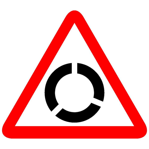 Reflective Round About Traffic Cautionary Warning Sign Board