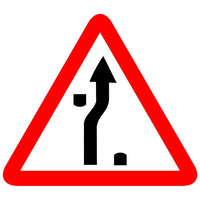 Reflective Traffic Diversion On Dual Carriageway Cautionary Warning Sign Board