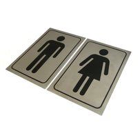Stainless Steel Ladies Gents Toilet Combo Sign Board