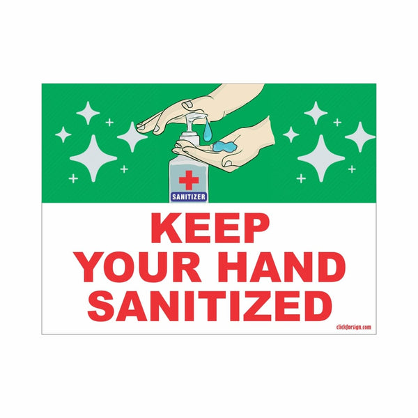 COVID Special Keep Your Hand Sanitized Signboard