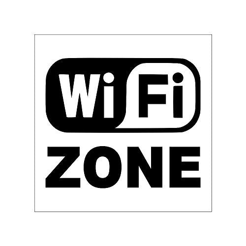 Wifi Zone Sign Board For Walls And Doors(200 x 200 mm)